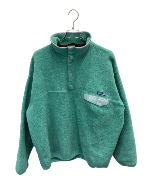 Patagonia SYNCHILLA（パタゴニア シンチラ）Patagonia SYNCHILLA (パタゴニア シンチラ) 90s シンチラスナップTフリースジャケット ミントグリーン サイズ:XLの古着・服飾アイテム