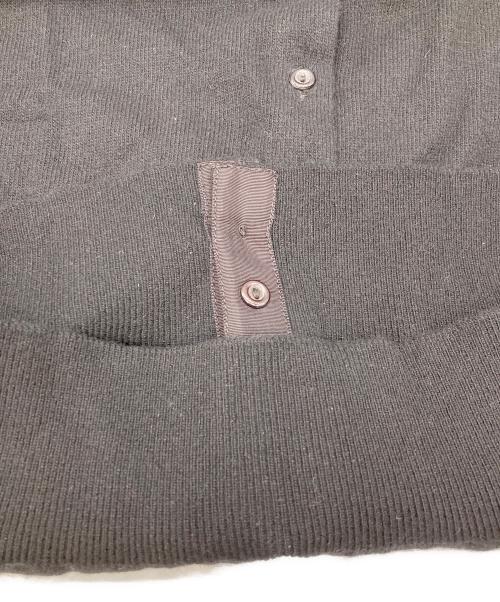BALLANTYNE（バランタイン）BALLANTYNE (バランタイン) 丸首カシミヤカーディガン ブラック サイズ:107CM/42Wの古着・服飾アイテム