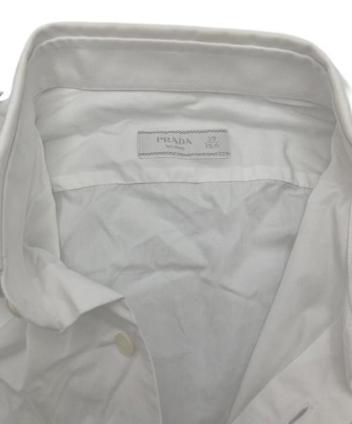 PRADA（プラダ）PRADA (プラダ) コットンポプリンシャツ ホワイト サイズ:39の古着・服飾アイテム