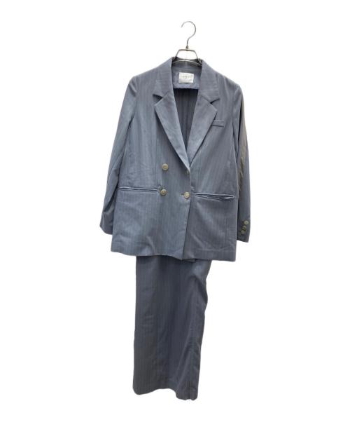 Ameri（アメリ）AMERI (アメリ) OVER JACKET WITH SUSPENDER SKIRT パープル サイズ:Sの古着・服飾アイテム