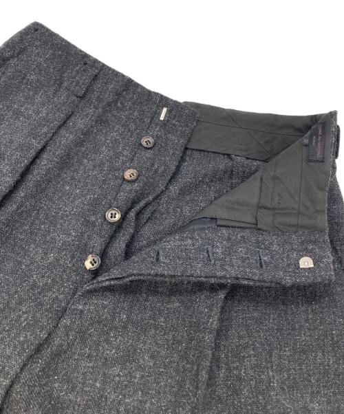 COMME des GARCONS HOMME（コムデギャルソン オム）COMME des GARCONS HOMME (コムデギャルソン オム) 2タックウールトラウザーパンツ ブラック サイズ:Mの古着・服飾アイテム