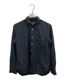COMME des GARCONS HOMME PLUS（コムデギャルソンオムプリュス）の古着「ポリ縮絨シャツ」｜ブラック