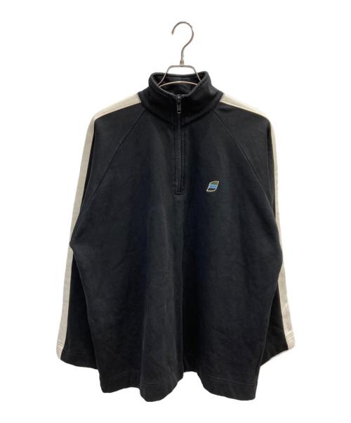 stussy（ステューシー）stussy (ステューシー) 90s ハーフジップスウェット ブラック サイズ:Mの古着・服飾アイテム