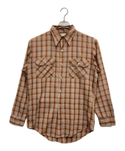 big mac（ビッグマック）BIG MAC (ビッグマック) チェックシャツ ブラウン サイズ:Mの古着・服飾アイテム