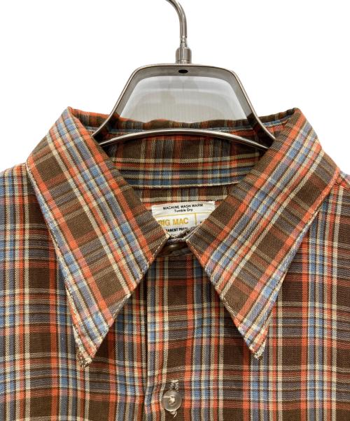 big mac（ビッグマック）BIG MAC (ビッグマック) チェックシャツ ブラウン サイズ:Mの古着・服飾アイテム