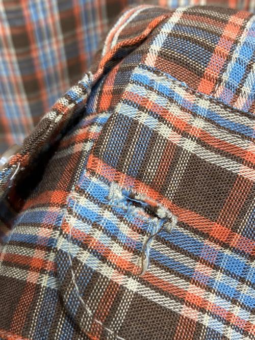 big mac（ビッグマック）BIG MAC (ビッグマック) チェックシャツ ブラウン サイズ:Mの古着・服飾アイテム