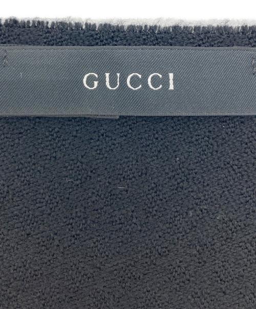 GUCCI（グッチ）GUCCI (グッチ) GGウールストール ブラックの古着・服飾アイテム
