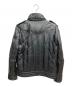Liugoo Leathers (リューグーレザーズ) ダウンライダースジャケット ブラック サイズ:M：7000円