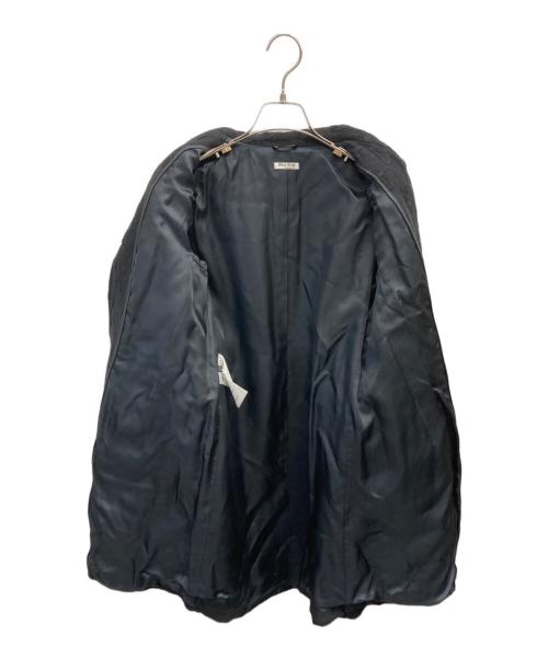 MIU MIU（ミュウミュウ）MIU MIU (ミュウミュウ) ウールデザインロングコート ブラック サイズ:42の古着・服飾アイテム