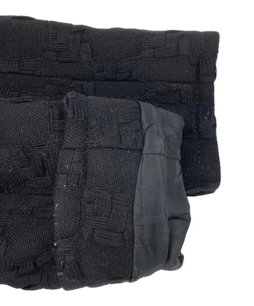 MIU MIU（ミュウミュウ）MIU MIU (ミュウミュウ) ウールデザインロングコート ブラック サイズ:42の古着・服飾アイテム