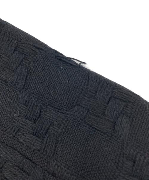 MIU MIU（ミュウミュウ）MIU MIU (ミュウミュウ) ウールデザインロングコート ブラック サイズ:42の古着・服飾アイテム