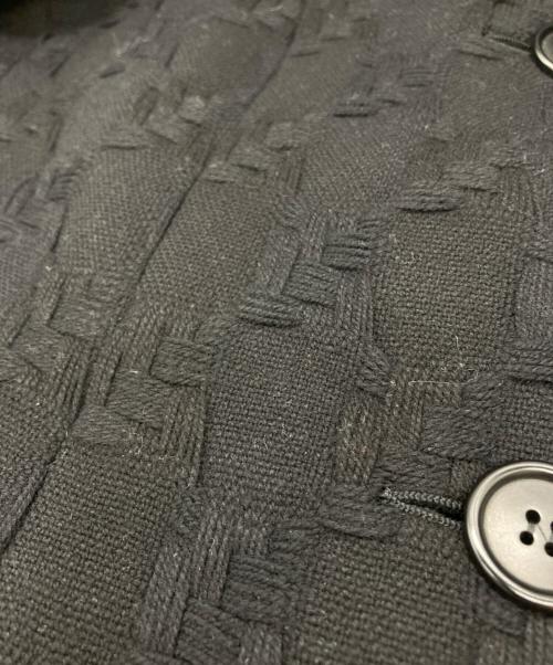 MIU MIU（ミュウミュウ）MIU MIU (ミュウミュウ) ウールデザインロングコート ブラック サイズ:42の古着・服飾アイテム