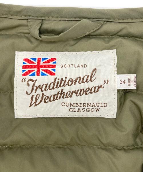 Traditional Weatherwear（トラディショナルウェザーウェア）Traditional Weatherwear (トラディショナルウェザーウェア) ARKLEY LONG DOWN PA オリーブ サイズ:34の古着・服飾アイテム