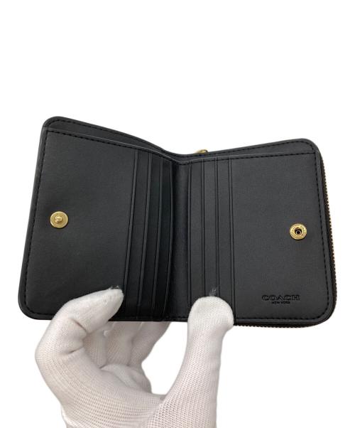 COACH（コーチ）COACH (コーチ) ビルフォールドウォレット・レキシープリント ブラック サイズ:表記なしの古着・服飾アイテム