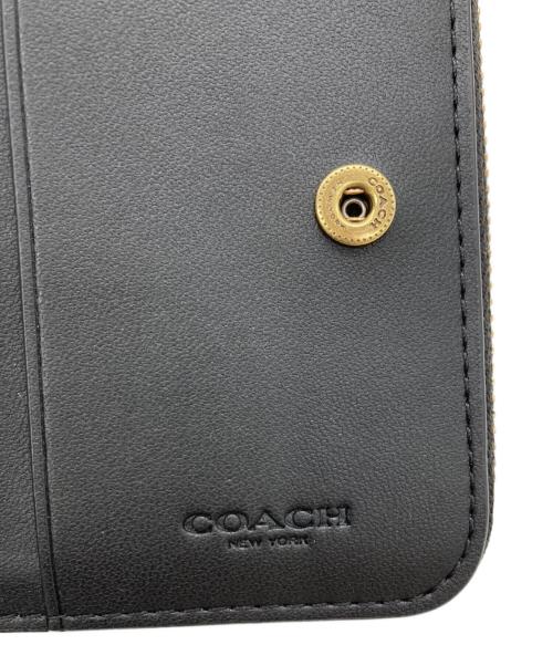 COACH（コーチ）COACH (コーチ) ビルフォールドウォレット・レキシープリント ブラック サイズ:表記なしの古着・服飾アイテム