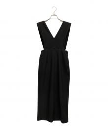 forme（フォルメ）の古着「Shoulderpads Dress/ショルダーパッドドレス」｜ブラック