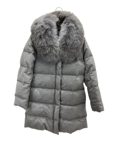 DAMA collection（ダーマコレクション）DAMA collection (ダーマコレクション) カシミヤダウンコート グレー サイズ:11ARの古着・服飾アイテム