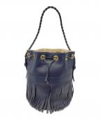 J&M DAVIDSONジェイ＆エム デヴィッドソン）の古着「カーニバルフリンジショルダーバッグ」｜ネイビー