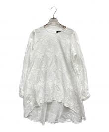 mizuiro-ind（ミズイロインド）の古着「チュニックブラウス」｜ホワイト