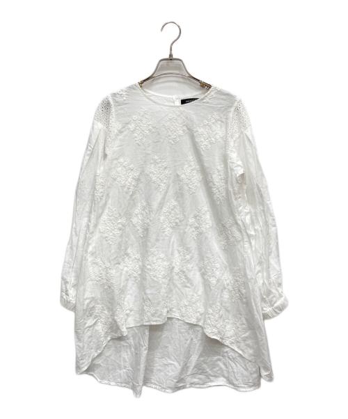 mizuiro-ind（ミズイロインド）mizuiro-ind (ミズイロインド) チュニックブラウス ホワイト サイズ:表記なしの古着・服飾アイテム