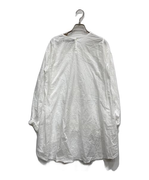 mizuiro-ind（ミズイロインド）mizuiro-ind (ミズイロインド) チュニックブラウス ホワイト サイズ:表記なしの古着・服飾アイテム
