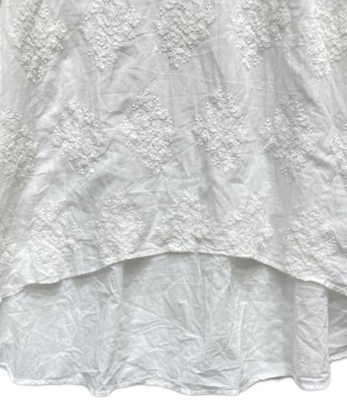 mizuiro-ind（ミズイロインド）mizuiro-ind (ミズイロインド) チュニックブラウス ホワイト サイズ:表記なしの古着・服飾アイテム