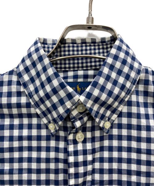 RALPH LAUREN（ラルフローレン）RALPH LAUREN (ラルフローレン) ギンガムチェックシャツ ブルー サイズ:Mの古着・服飾アイテム
