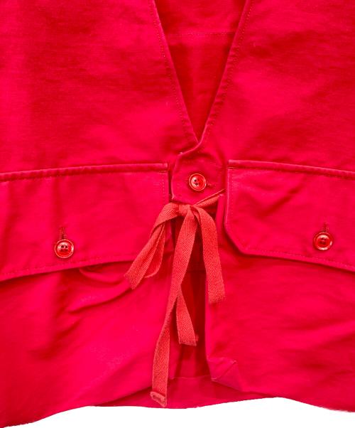 Engineered Garments（エンジニアド ガーメンツ）Engineered Garments (エンジニアド ガーメンツ) Fowl Vest/ハンティングベスト レッド サイズ:Mの古着・服飾アイテム