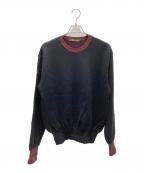 The DUFFER N NEPHEWSザ・ダファー・アンド・ネフューズ）の古着「GLENMORAY/クルーネックニット」｜ブラック×ボルドー