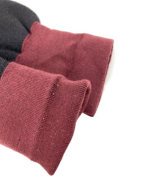 The DUFFER N NEPHEWS（ザ・ダファー・アンド・ネフューズ）The DUFFER N NEPHEWS (ザ・ダファー・アンド・ネフューズ) GLENMORAY/クルーネックニット ブラック×ボルドー サイズ:表記なしの古着・服飾アイテム