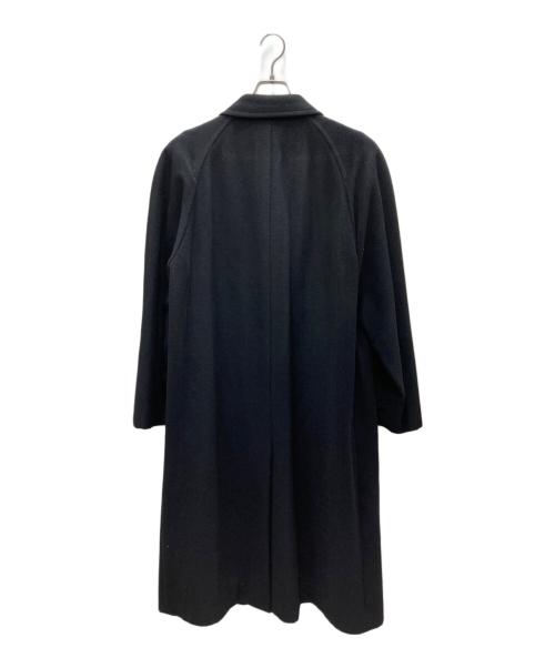 POLO RALPH LAUREN（ポロ・ラルフローレン）POLO RALPH LAUREN (ポロ・ラルフローレン) ウールステンカラーコート/ウールバルマカーンコート ブラック サイズ:A6の古着・服飾アイテム