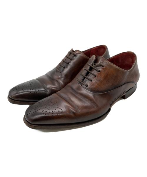 MAGNANNI（マグナーニ）MAGNANNI (マグナーニ) メダリオンビジネスシューズ ブラウン サイズ:38の古着・服飾アイテム