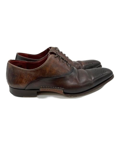 MAGNANNI（マグナーニ）MAGNANNI (マグナーニ) メダリオンビジネスシューズ ブラウン サイズ:38の古着・服飾アイテム