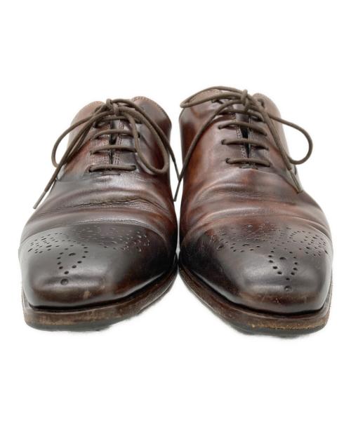 MAGNANNI（マグナーニ）MAGNANNI (マグナーニ) メダリオンビジネスシューズ ブラウン サイズ:38の古着・服飾アイテム