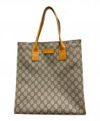 GUCCIグッチ）の古着「トートバッグ」｜ブラウン×オレンジ