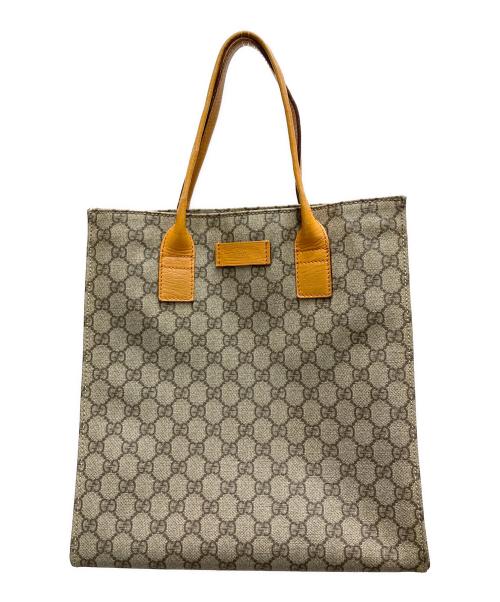 GUCCI（グッチ）GUCCI (グッチ) トートバッグ ブラウン×オレンジ サイズ:表記なしの古着・服飾アイテム