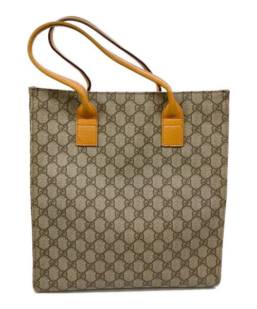GUCCI（グッチ）GUCCI (グッチ) トートバッグ ブラウン×オレンジ サイズ:表記なしの古着・服飾アイテム