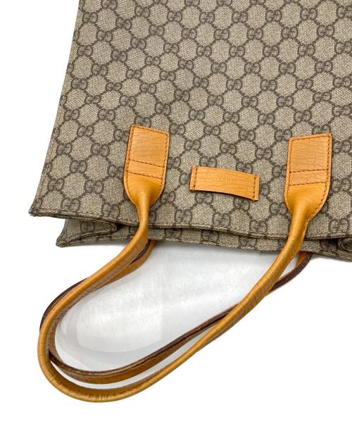 GUCCI（グッチ）GUCCI (グッチ) トートバッグ ブラウン×オレンジ サイズ:表記なしの古着・服飾アイテム