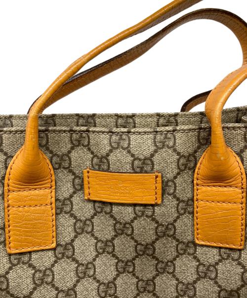 GUCCI（グッチ）GUCCI (グッチ) トートバッグ ブラウン×オレンジ サイズ:表記なしの古着・服飾アイテム