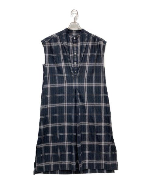 Spick and Span（スピック＆スパン）Spick and Span (スピック＆スパン) サッカーチェックワンピース ネイビー サイズ:Sの古着・服飾アイテム