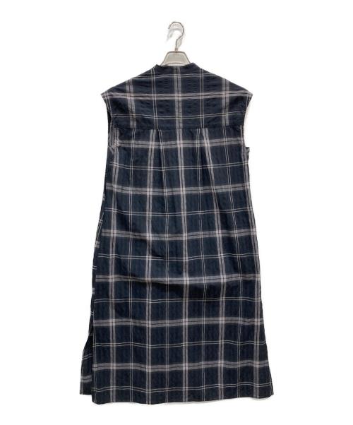 Spick and Span（スピック＆スパン）Spick and Span (スピック＆スパン) サッカーチェックワンピース ネイビー サイズ:Sの古着・服飾アイテム
