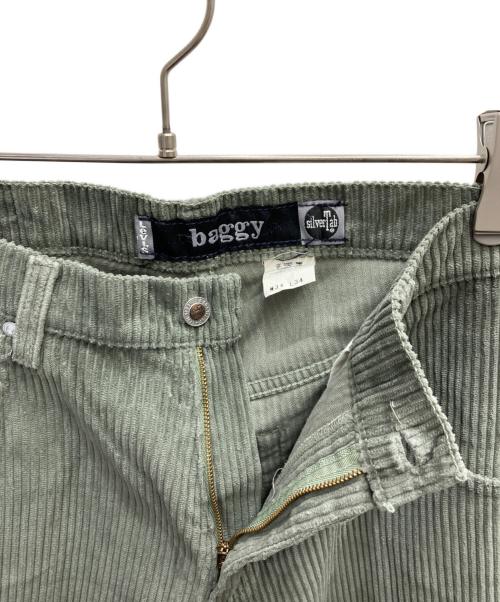 Levi's SILVER TAB（リーバイス シルバータブ）LEVI'S silver tab (リーバイス シルバータブ) 90s 太畝コーデュロイ「baggy」パンツ グリーン サイズ:34の古着・服飾アイテム