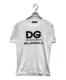 DOLCE & GABBANA（ドルチェ＆ガッバーナ）の古着「ロゴプリントTシャツ」｜ホワイト