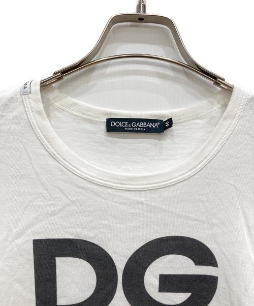 DOLCE & GABBANA（ドルチェ＆ガッバーナ）DOLCE & GABBANA (ドルチェ＆ガッバーナ) ロゴプリントTシャツ ホワイト サイズ:Mの古着・服飾アイテム