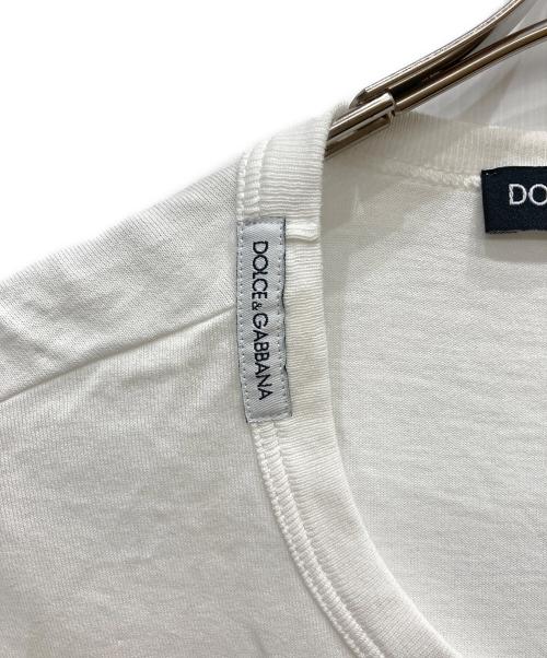 DOLCE & GABBANA（ドルチェ＆ガッバーナ）DOLCE & GABBANA (ドルチェ＆ガッバーナ) ロゴプリントTシャツ ホワイト サイズ:Mの古着・服飾アイテム