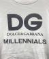 中古・古着 DOLCE & GABBANA (ドルチェ＆ガッバーナ) ロゴプリントTシャツ ホワイト サイズ:M：12000円