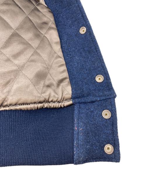 whitesville（ホワイツビル）WHITESVILLE (ホワイツビル) フルデコスタジャン ネイビー×ベージュ サイズ:38の古着・服飾アイテム