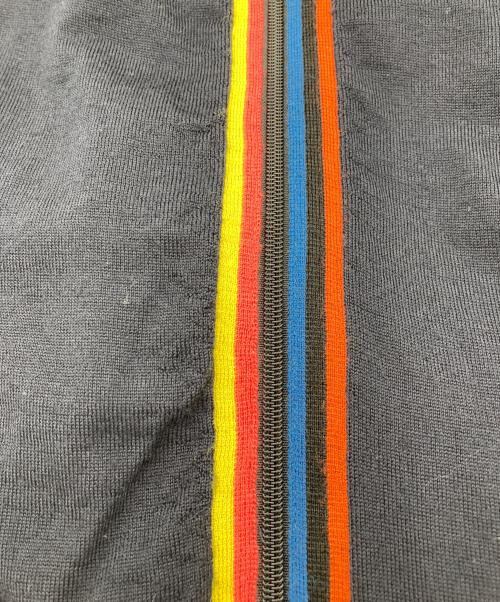 PAUL SMITH（ポールスミス）Paul Smith (ポールスミス) アーティストストライプポイントジップアップニット ネイビー サイズ:Ⅼの古着・服飾アイテム