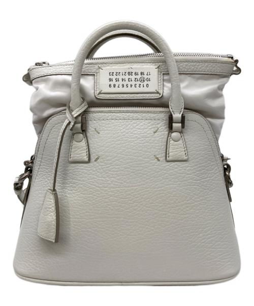 Maison Margiela（メゾンマルジェラ）Maison Margiela (メゾンマルジェラ) 「5AC」ミニ 2WAYバッグ ホワイトの古着・服飾アイテム