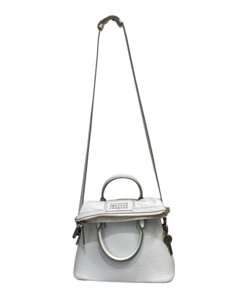 Maison Margiela（メゾンマルジェラ）Maison Margiela (メゾンマルジェラ) 「5AC」ミニ 2WAYバッグ ホワイトの古着・服飾アイテム